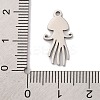 Non-Tarnish 201 Stainless Steel Pendants STAS-U016-08P-04-3