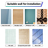 8Pcs 8 Styles Rectangle Plastic Window Stickers DIY-WH20015-002-4