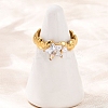 304 Stainless Steel Cuff Rings for Women RJEW-S639-03G-2