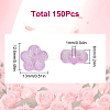 150Pcs Transparent Spray Painted Glass Beads GLAA-SP0001-23B-2