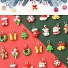 24Pcs 12 Styles Christmas Theme Opaque Resin Pendants RESI-FS0001-86A-3