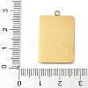 304 Stainless Steel Rhinestones Pendants STAS-D306-01G-E-3