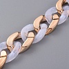Handmade Imitation Gemstone Style Acrylic Curb Chains X-AJEW-JB00524-04-2