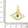 Brass Micro Pave Cubic Zirconia Slide Charms KK-D317-135G-3
