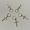 Alloy Cross Pendants PALLOY-WH0001-02G-1