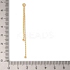 Brass Boston Link Chain Tassel Big Pendants KK-G510-06G-3