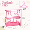 2 Layers Hanger Style Acrylic Earring Storage Display Rack ST-CJ0034-01B-2
