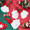 4Pcs Christmas Handmade Woven Macrame Cotton Thread Santa Claus Pendant Decorations HJEW-MA00017-4