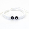 Resin Beads Braided Bead Bracelets FS-WG7326D-09-1