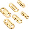 6Pcs 3 Styles 304 Stainless Steel Fold Over Clasps STAS-PH0006-08-1
