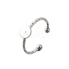 304 Stainless Steel Cuff Ring Components RJEW-H250-03D-P-1