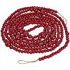 Round Wooden Beaded Garland for Christmas Tree Decoration AJEW-WH20019-63-1