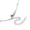 1MM 304 Stainless Steel Satellite Chain Necklaces NJEW-N058-07B-P-2