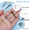 20Pcs 4 Colors 201 Stainless Steel Pendants STAS-HS0001-29-4
