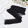 2.5Yards Satin Elastic Pleated Lace Trim OCOR-LP0003-29B-1