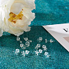 60 Sets 6 Style Star & Flower & Bowknot & Heart & Clover & Ball Tiny Resin Stud Earrings with Ear Nut for Women EJEW-BG0001-01-6