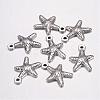 Tibetan Style Alloy Starfish/Sea Stars Pendants X-LF0463Y-1