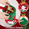 4Pcs 4 Style Cloth Christmas Stocking Hanging Decoration AJEW-WR0001-76-4
