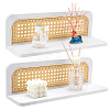 2Pcs Wood Floating Shelves AJEW-WH0643-179-1