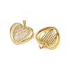 Brass Micro Pave Cubic Zirconia Pendants KK-C132-03A-G-2