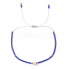 Adjustable Glass Seed Bead Braided Bead Bracelets for Women VT9382-10-1