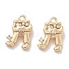 Rack Plating Brass Clear Cubic Zirconia Pendants KK-M102-21G-A-1