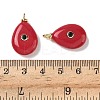 Dyed Natural White Jade Pendants G-H328-01G-C03-3