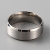 201 Stainless Steel Plain Band Ring for Men Women RJEW-WH0010-06E-MP-2