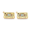 304 Stainless Steel Enamel Pendants X-STAS-N124-20G-1
