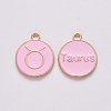 Alloy Enamel Pendants X-ENAM-S124-01B-09C-1
