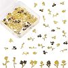 Flower Alloy Cabochons MRMJ-OC0001-96-RS-1