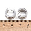 304 Stainless Steel Textured Hoop Earrings for Women EJEW-L307-10P-5