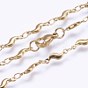 304 Stainless Steel Chain Necklaces STAS-P164-23G-2