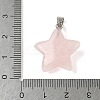 Natural Rose Quartz Pendants G-P599-06P-04-3