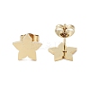 PVD Vacuum Plating 304 Stainless Steel Stud Earrings for Women EJEW-A048-46G-G-2