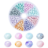 400Pcs 8 Colors Opaque Baking Paint Glass Beads Strands EGLA-PH0001-28-1