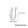 925 Sterling Silver Pave Clear Cubic Zirconia Nose Rings VW3837-6-1