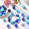 50Pcs Chunky Bubblegum Round Acrylic Beads SACR-CJ0001-64-5