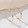 304 Stainless Steel Ring Hoop Earrings for Women X-EJEW-Q781-04G-4