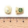 Brass Micro Pave Cubic Zirconia European Beads KK-H519-01G-3