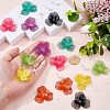 DIY Flower 430 Stainless Steel & Plastic Imitation Pearl Stud Earrings Making Kits DIY-FH0009-99-3