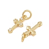 Brass Micro Pave Cubic Zirconia Pendants KK-A269-27G-2