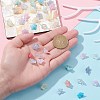 200Pcs 10 Colors Opaque Acrylic Bead Caps OACR-CJ0001-43-5