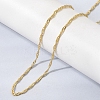 Brass Singapore Chain Necklaces NJEW-D298-01G-1