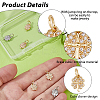 12Pcs 2 Colors Brass Micro Pave Cubic Zirconia Pendants KK-HS0001-84-4