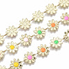 Brass Enamel Chains CHC-T012-15LG-1