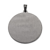 304 Stainless Steel Pendants STAS-P321-01EB-2