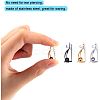 304 Stainless Steel Clip-on Earring Findings STAS-UN0002-07-3