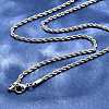Non-Tarnish 304 Stainless Steel Rope Chain Necklaces X-STAS-M174-014P-B-1