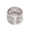 304 Stainless Steel Cuff Rings RJEW-G285-79P-3